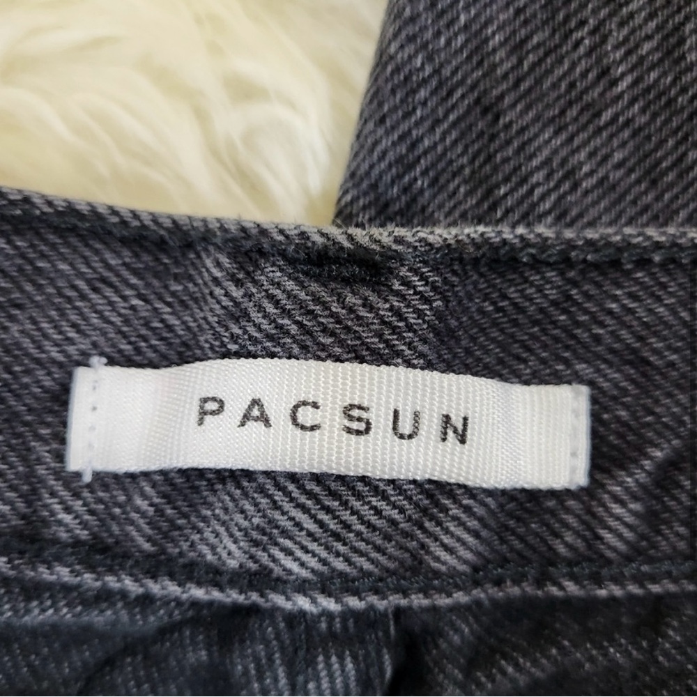Pacsun High Rise Ripped Straight Jeans - Picture 4 of 5